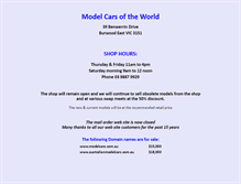 Tablet Screenshot of modelcars.com.au